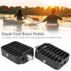 1Pair Plastic Canoeing Kayak Marine Boating Foot Braces Pedal Plate