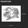Temporary Tattoo, Medusa Snake Moon, 2 Sheets