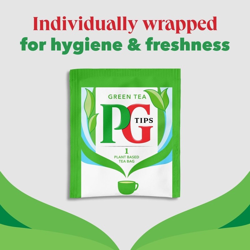 PG Tips | Green Tea Bags Bulk | Individually Wrapped