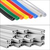 sourcing map Aluminium Profile Slotted Lid 3 M 6 mm
