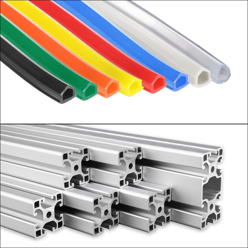 sourcing map Aluminium Profile Slotted Lid 3 M 6 mm