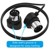 FORE 4-Pack 2-Feet/ 60cm 45-Degree Symmetry Angled MIDI Cable with
