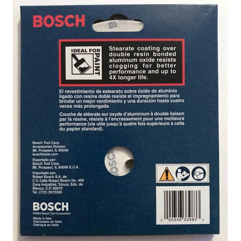 Bosch 25 BOSCH 5" 8 HOLE HOOK & LOOP SANDING