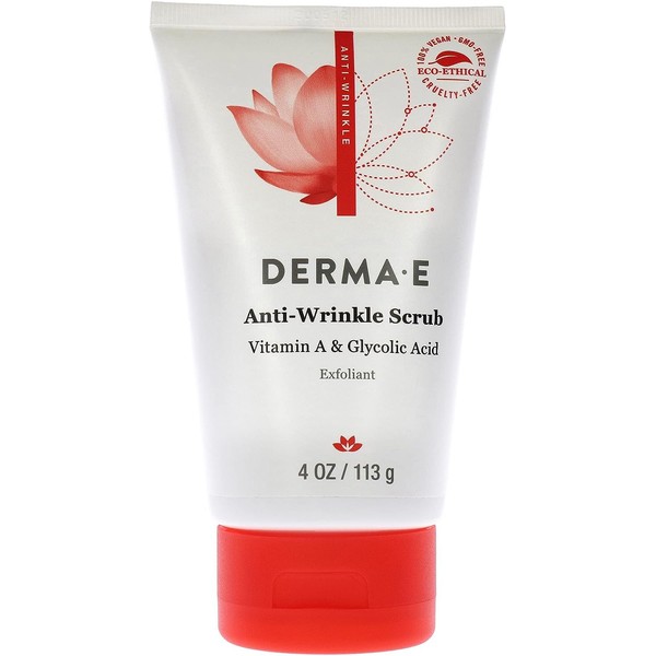 DERMA E Anti-Wrinkle Scrub – Anti-Aging Face Wash with Glycolic