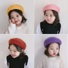 YiyiLai Warm Hat, Wool, Simple, Beret, For Kids, Girls, Felt