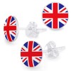 MONSTER PIERCING Union Jack Flag Logo Picture 925 Sterling Silver
