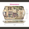 Pimpernel Parisian Scenes Melamine Rectangular Serving Tray – (19.25" x