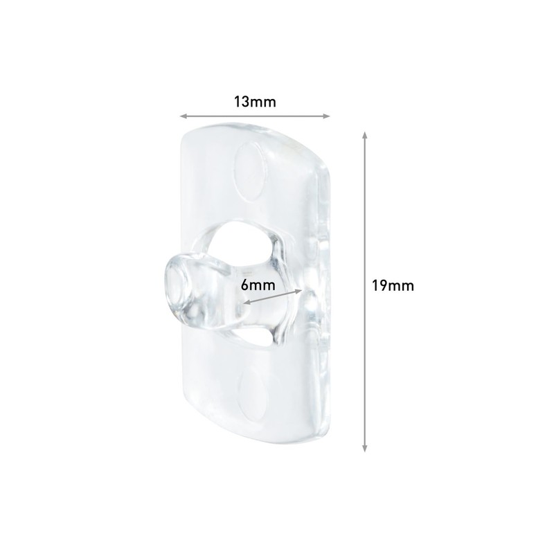 Command 17026H-AW Decorative Pegs for Outdoor Use, Transparent, One Size