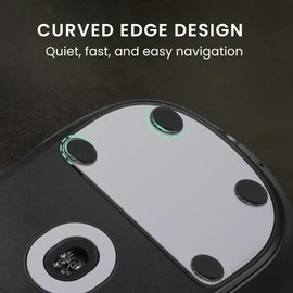 kwmobile 20x Mouse Feet Stickers for Universal Gaming Mouse Glider - Mouse Replacement Glider Made of PTFE - 4 Different Sizes 6 mm 6.5 mm 7 mm 10 mm - Black