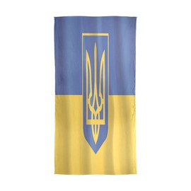 KLL Silk Scarf for Women Fashion Polyester Lightweight Soft Wrap Shawl Scarves Holiday Gifts National Flag Ukraine Ukrainian Symbol