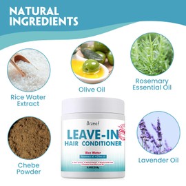 Brzeaf Chebe Leave In Conditioner for Hair Growth(8.8 OZ), Thickening and Moisturization, Chebe Leave In Conditioner, Chebe Hair Conditioner, Deter Hair Breakage,