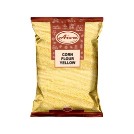 Aiva Yellow Corn Flour (Makki ka Atta) - 4 LB, Finely Ground Flour