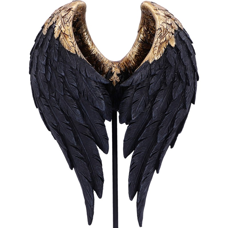 Nemesis Now Dark Angel Gothic Fallen Fae Wing Figurine, Black,