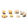 8 x Sheep Rams Lambs Pigs and Piglets Christmas Figures