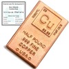 Half Pound Copper Bar Bullion Paperweight - 999 Pure Chemistry