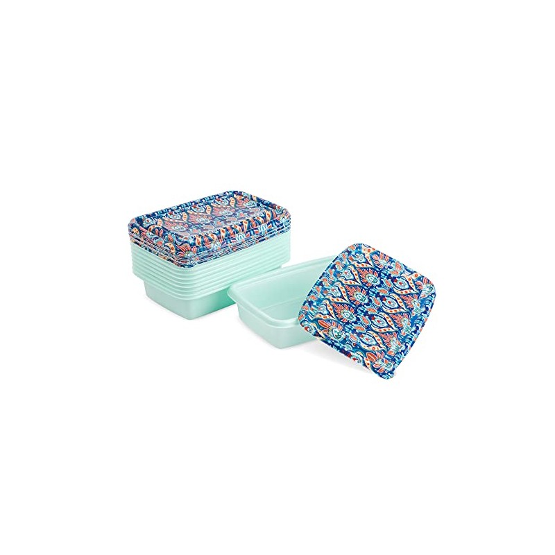 Core Kitchen Paisley Blue & Green, 33.8 Ounce Capacity, Food-Grade