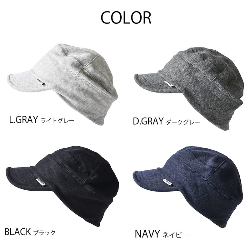 [Casual Box] CHARM Men's Work Cap, UV Protection, Sweatshirt, One