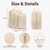 Compression Packing Cubes for Travel - 4-Piece Waterproof Luggage Organizer