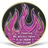 Purple Flames Sobriety Coin 11 Year AA Chip Recovery Medallion