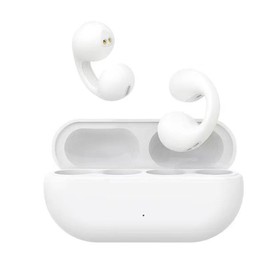 Wireless Sports Earbuds Touch Control Long Standby Bone Conduction Bluetooth Headset for Training Driving Office White