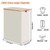 efluky Laundry Hamper with Lid, Trio Laundry Hamper with 3