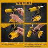 Mellif Cordless Hot Glue Gun 100W FOR Dewalt PDR Crafts