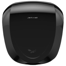 JETWELL UL Approved Commercial Hand Dryer with HEPA Filter High Speed Automatic Warm Wind, Heavy Duty Black Stainless Steel Cover AC110V-130V