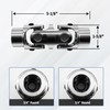 RABROPAR 3/4" Round X 3/4" Round Double Steering Shaft Universal