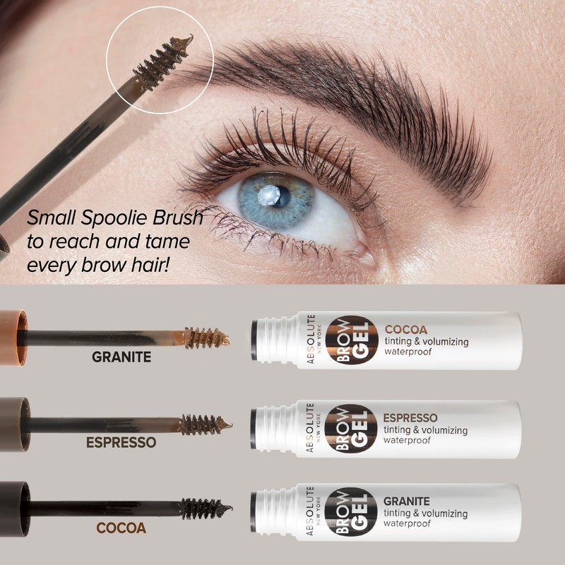 Absolute New York Waterproof Eyebrow Gel for Tinting and Volumizing