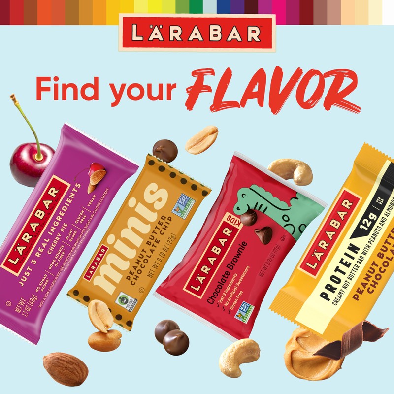 Larabar Chocolate Raspberry Truffle Fruit and Nut Bars, Gluten Free