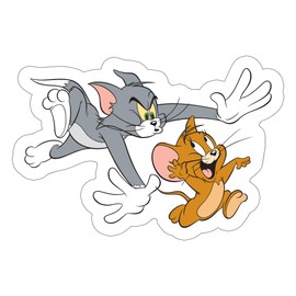 C&D Visionary Tom Chasing Jerry Sticker, Multi-Colored