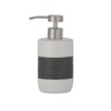 axentia Ceramic Toilet Set, with Stainless Steel Handle, Brush and