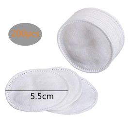 Thickened Three Layer Makeup Cotton Pads,Granmagazz 200Pcs Cotton Makeup Remover Pads Make-up Remover Pads for Face Soft and Absorbent Facial Remover Rounds for Makeup Removal and Cleansing