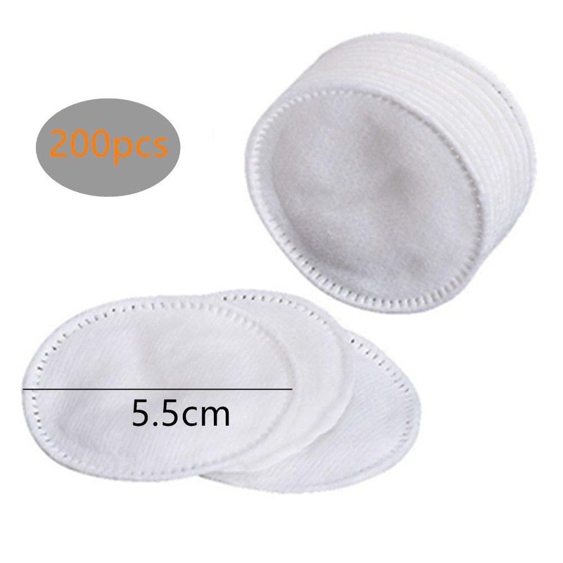 Thickened Three Layer Makeup Cotton Pads,Granmagazz 200Pcs Cotton Makeup Remover