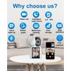 INSEETECH 2K Indoor Video Calling Camera with 2.8" IPS Screen,