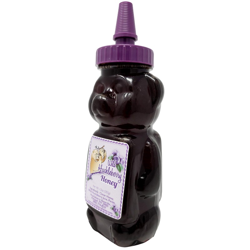 Wild Huckleberry Honey Bear 12.0 oz