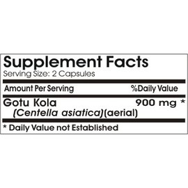 Gotu Kola 900mg ~ 200 Capsules - No Additives ~ Naturetition Supplements