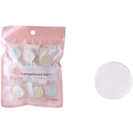Generic Mascarilla Facial 20 Paquetes de Hojas Comprimidas Naturales Hidratantes para el Cuidado de la Piel DIY Fibra de Madera No Tejida
