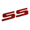 VMS RACING 2010-2015 Camaro SS Red Aluminum Emblem for Fenders,