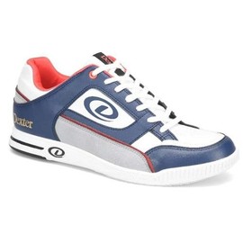 Dexter Men's Royal Bowling Shoes (for Right or Left Handed Bowlers- Universal Slide Soles on Both Shoes) - Navy/White/Grey 11.5