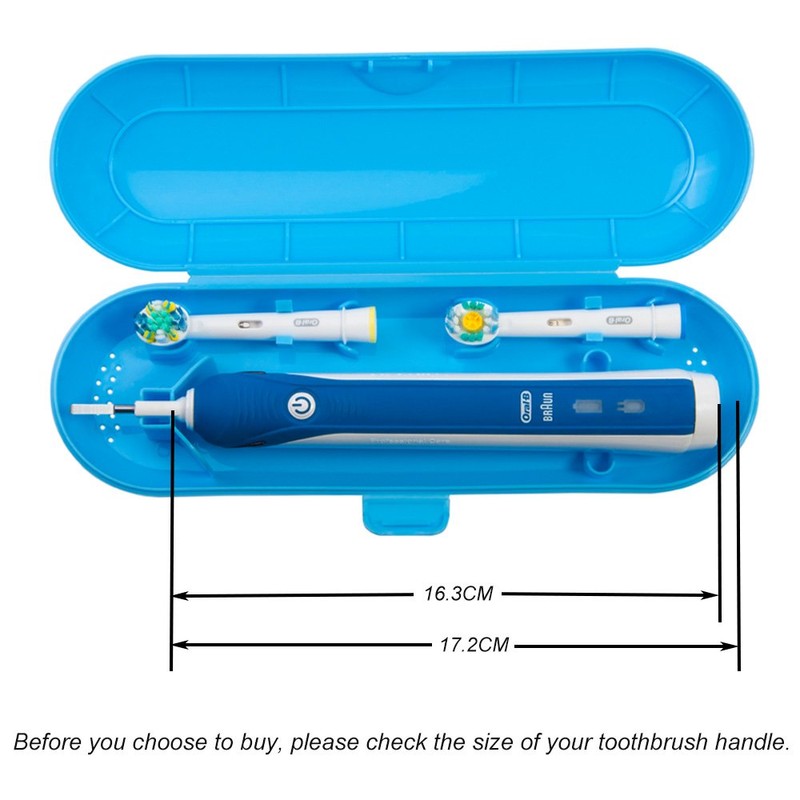 Nincha Portable Replacement Plastic Electric Toothbrush Travel Case for Oral-B