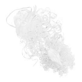 SAFIGLE Santa Claus Wig and Beard Set Skin Friendly Christmas Costume Props Reliable Materials for Cosplay and Masquerade Parties Quick Setup for Festive Celebrations White