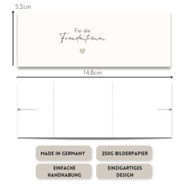 100 x Tears of Joy Wedding Handkerchiefs Banderoles - Hearts DIY Banderoles as Decoration for Guest Handkerchiefs (Handkerchiefs Not Include