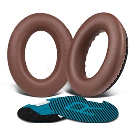 SoloWIT Protein Leather Earpads Cushions for Bose Headphones, Replacement Ear Pads for Bose QuietComfort 15 QC15 QC25 QC2 QC35/Ae2 Ae2i Ae2w/SoundTrue & SoundLink Around-Ear Series - Coffee