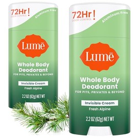 Lume Desodorante natural – axilas y partes privadas – Sin aluminio, sin bicarbonato de sodio, hipoalergénico y seguro para pieles sensibles – Paquete 