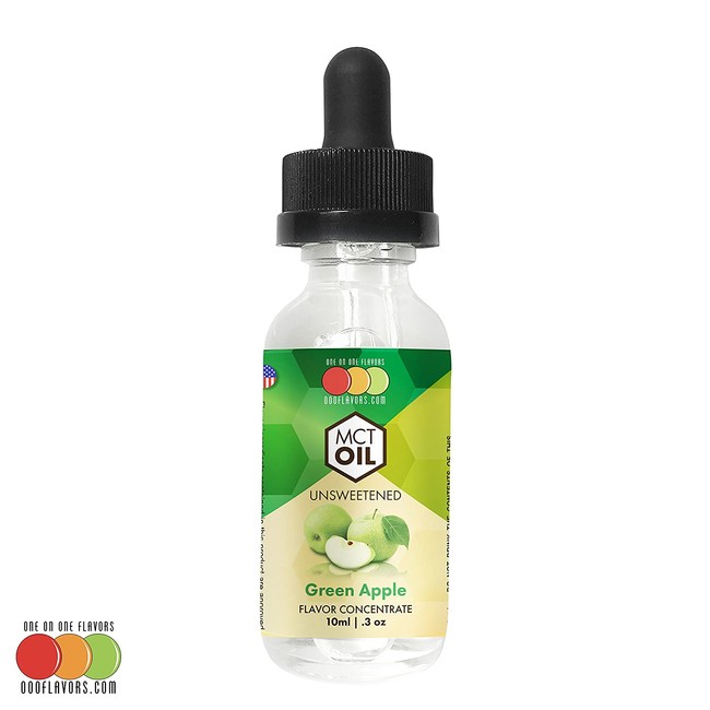 OOOFlavors Natural Green Apple - MCT Concentrated Flavored Oil Unsweetened (30 ml)