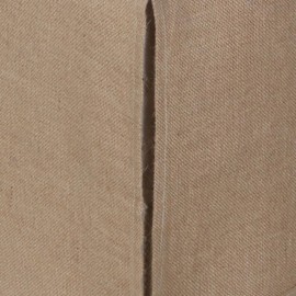 Benjara BM307051 15 in. Kuma Polyester Burlap Drop Twin Size Bed Skirt with Spilt Corners Brown