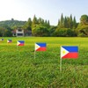 Newperlite Philippines Stick Flag Filipino Small Mini Hand Held Flags