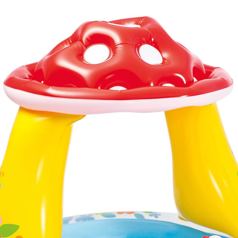 INTEX 57114EP Mushroom Baby Pool: Built-In Mushroom Shade – Soft