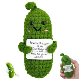 Meanju Positive Potato, Pocket Hug Positive Sour Cucumbers, Small Hug Pocket Hug Cucumbers Lucky Charm, Creative Plush Plushie, Courage Gift, Lucky Charm Best Friend